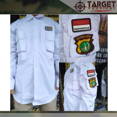 BIG Size Kemeja Tactical 5.11 Panjang - Putih