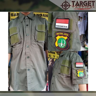 BIG Size Kemeja Tactical 5.11 Pendek - Hijau Army
