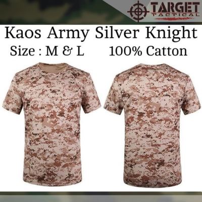 Kaos Loreng Silver Knight - Digital Coklat