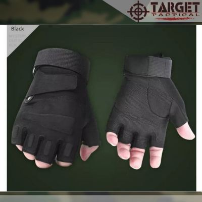 Sarung Tangan Tactical Blackhawk Half - Hitam