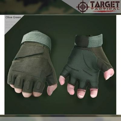 Sarung Tangan Tactical Blackhawk Half - Hijau Army