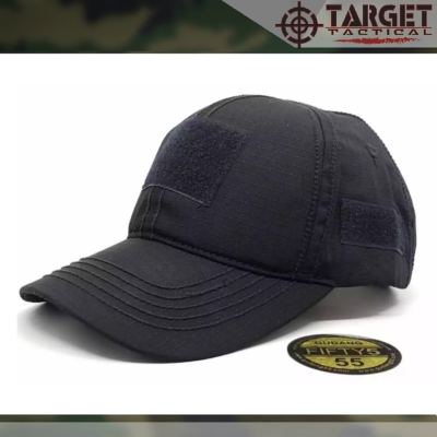 Topi Velcro Army - Hitam