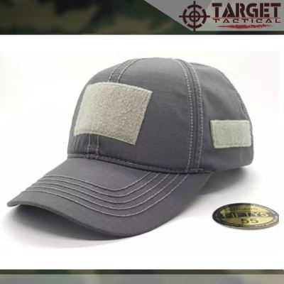 Topi Velcro Army - Abu-abu